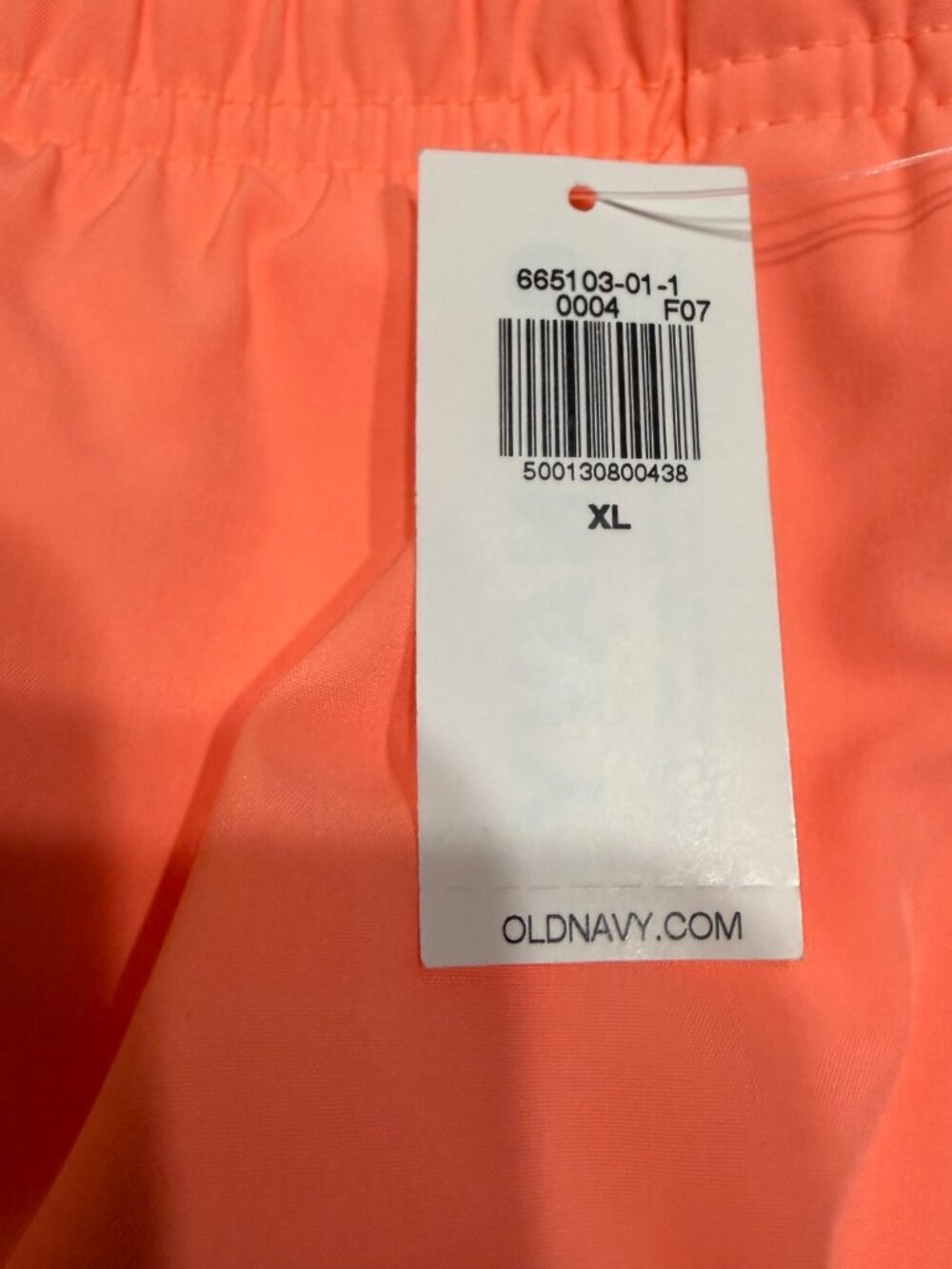 OLD NAVY MENS XL IN ORANGE HIGHLIGHTER 5" INSEAM SWIM TRUNK SHORT NWT - Picture 4 of 8